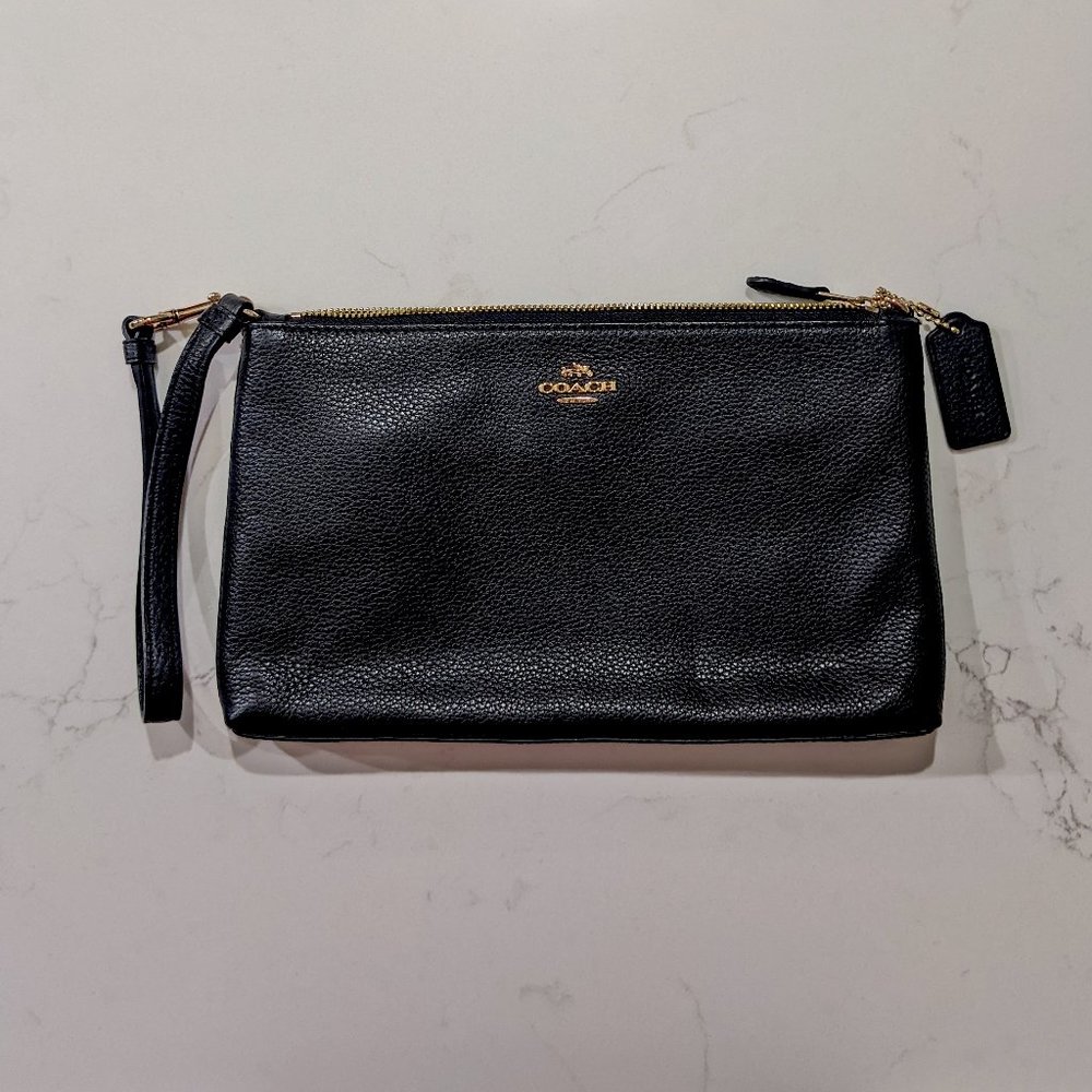 Coach Wristlet - Large Size - Black - Fit eReader